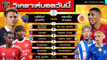 ดูวิเคราะห์ วิเคราะห์บอลวันนี้ | วันที่ 3 ธันวาคม 2568 | ชิงแชมป์สโมสรอาเซียน พรีเมียร์ลีก | by อาทิตย์ บอลเต็ง (@itid007)