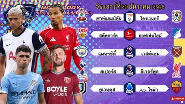 ดูวิเคราะห์ วิเคราะห์บอลวันนี้ 20 ธันวาคม 2568|🏴󠁧󠁢󠁥󠁮󠁧󠁿แมนฯซิตี้จี้สุด!🇮🇹โรม่ายันอยู่!🙂Byบลูบอลเด็ด #ทีเด็ดบอล