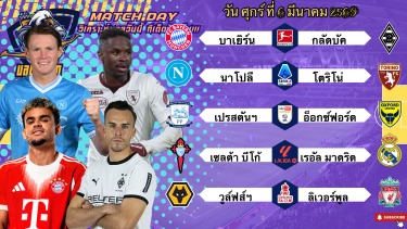 ดูวิเคราะห์ วิเคราะห์บอลวันนี้ ศุกร์ที่ 6 มีนาคม 2569|🇮🇹นาโปลีใสๆ🏴󠁧󠁢󠁥󠁮󠁧󠁿วูล์ฟส์ฯสู้สุดใจ🙂Byบลูบอลเด็ด #บอลเต็ง