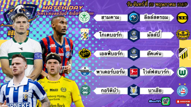 ดูวิเคราะห์ วิเคราะห์บอลวันนี้ จันทร์ที่ 25 พฤษภาคม 2569|🇳🇴ฮามคาม เอาอยู่🇸🇪มัลล์บี้ พี่ขอนะ😁By #บลูบอลเด็ด
