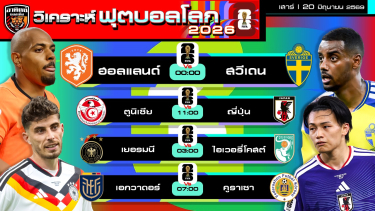 ดูวิเคราะห์ วิเคราะห์ฟุตบอลโลก2026 วันนี้ 20 มิถุนายน 2569 | by อาทิตย์ บอลเต็ง (@itid007)
