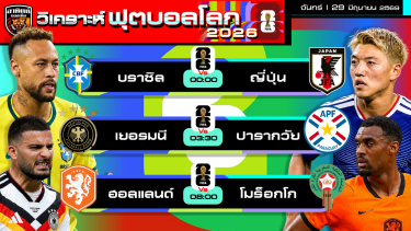ดูวิเคราะห์ วิเคราะห์ฟุตบอลโลก2026 วันนี้ 29 มิถุนายน 2569 | by อาทิตย์ บอลเต็ง (@itid007)